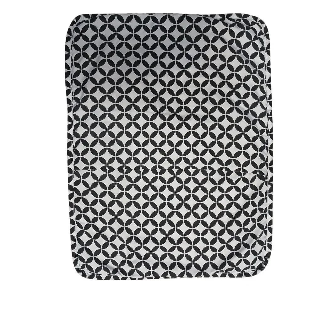 2‎ Pillowcases Sham Bohemian Hippie 20x26 Black Brown Geometric Lattice Modern